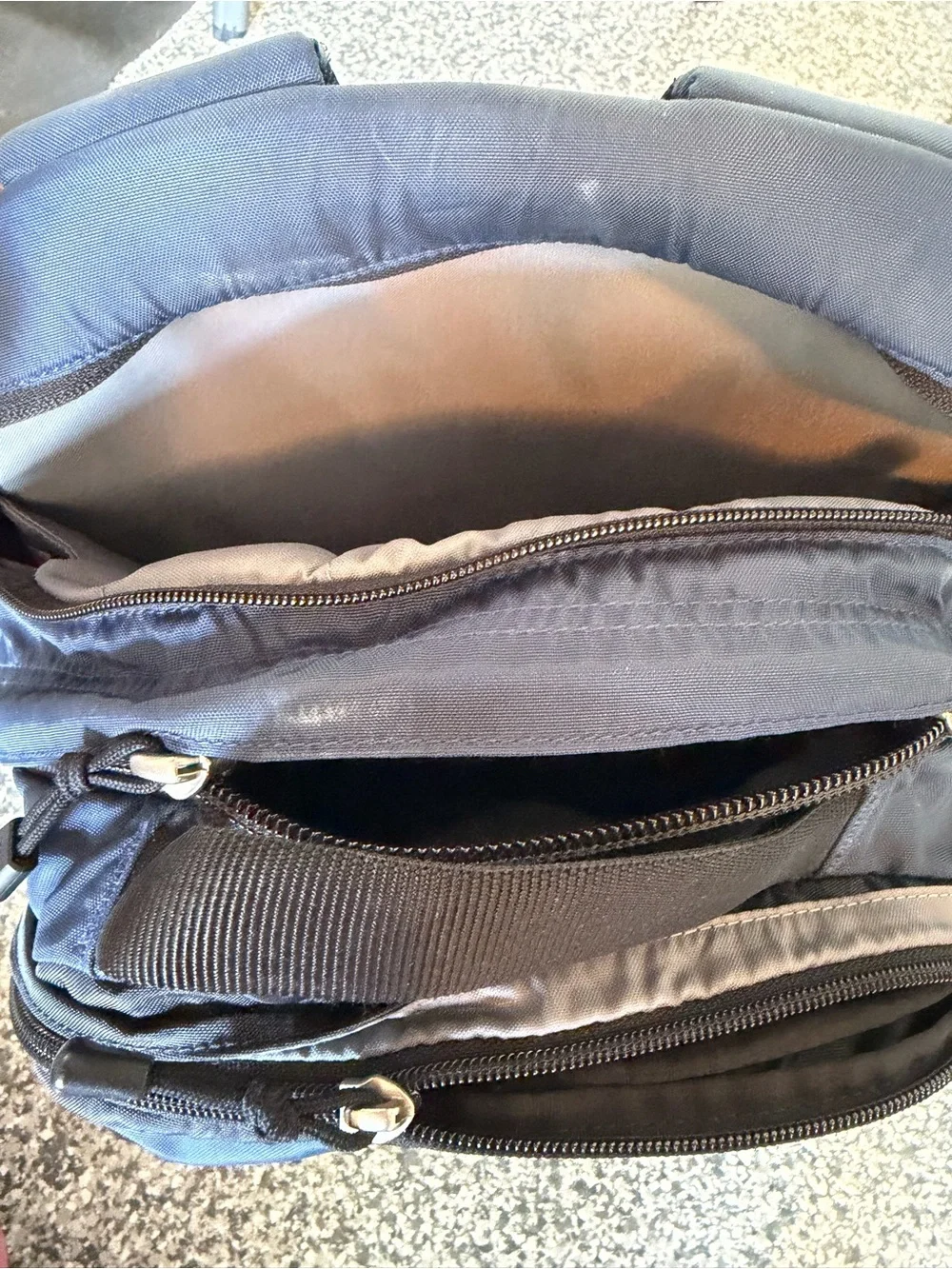 The North Face Surge Backpack- Blue and Navy Hiking Backpack